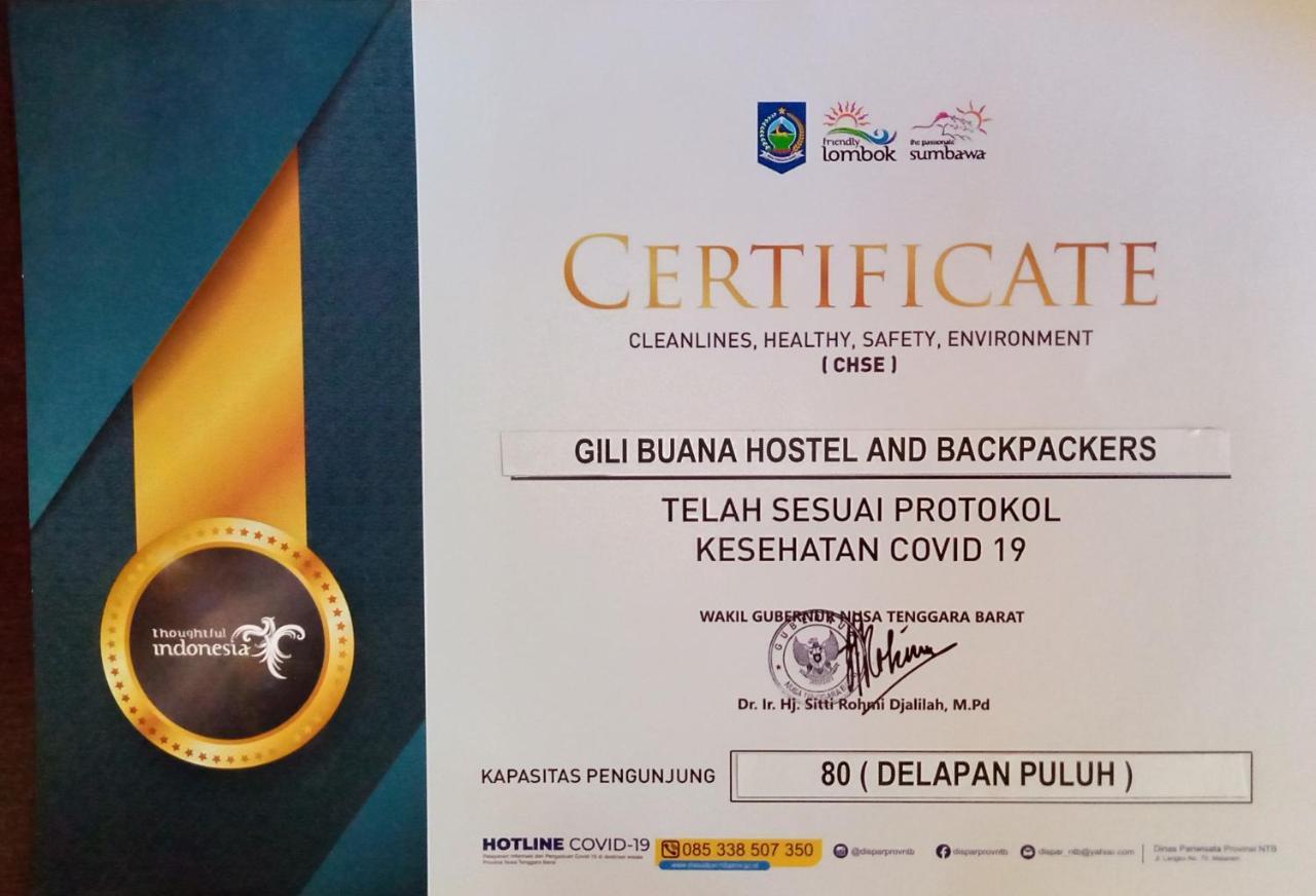 Hostel Gili Buana Gili Air Exterior foto